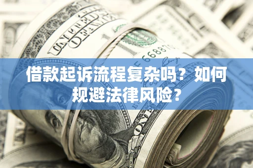 武汉借款起诉流程复杂吗？如何规避法律风险？
