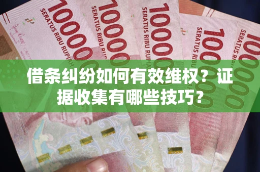 武汉借条纠纷如何有效维权？证据收集有哪些技巧？
