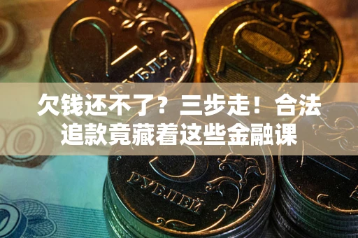 武汉欠钱还不了？三步走！合法追款竟藏着这些金融课