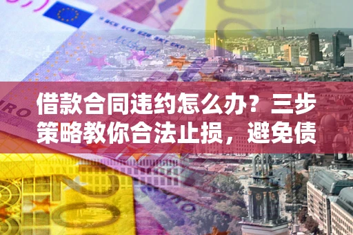 武汉借款合同违约怎么办？三步策略教你合法止损，避免债务危机升级