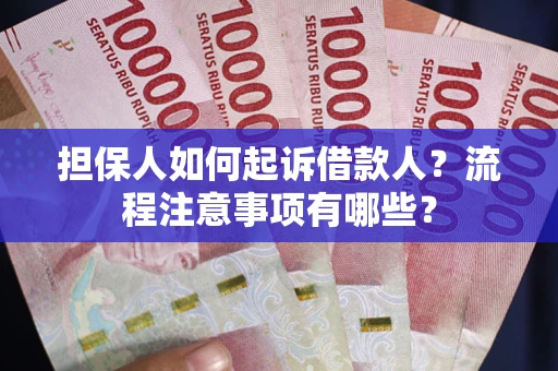 武汉担保人如何起诉借款人？流程注意事项有哪些？